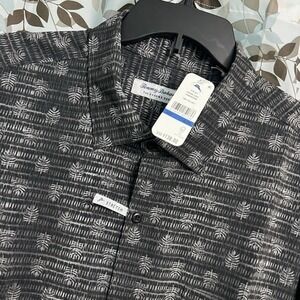 NEW Tommy Bahama Bahama Coast Long Sleeve Palm Trees Stretch Shirt Sz XL